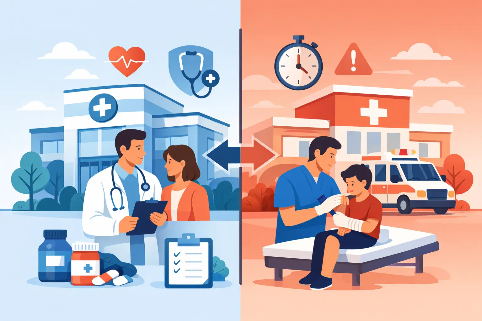 Primary Care vs Urgent Care: When to Go