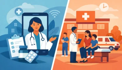 Telehealth vs Urgent Care for Minor Illness